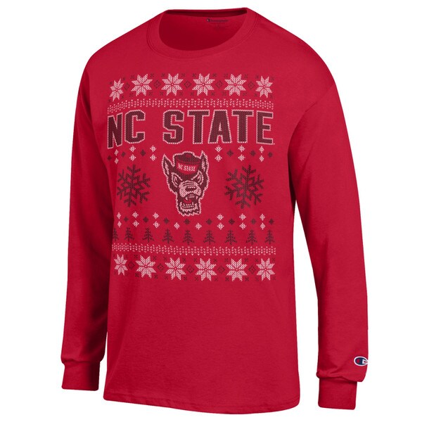 Red Long Sleeve Holiday Sweater Tee